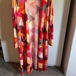 Lularoe Sarah Pocket Long Cardigan, Size Medium